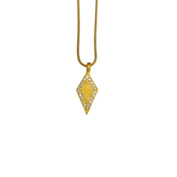 PHYLLIS Rhomboid Pendant Necklace