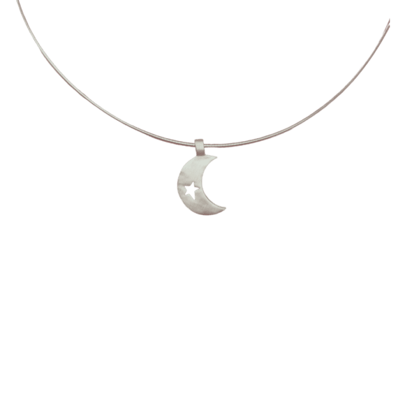 Mini Moon Pendant Necklace