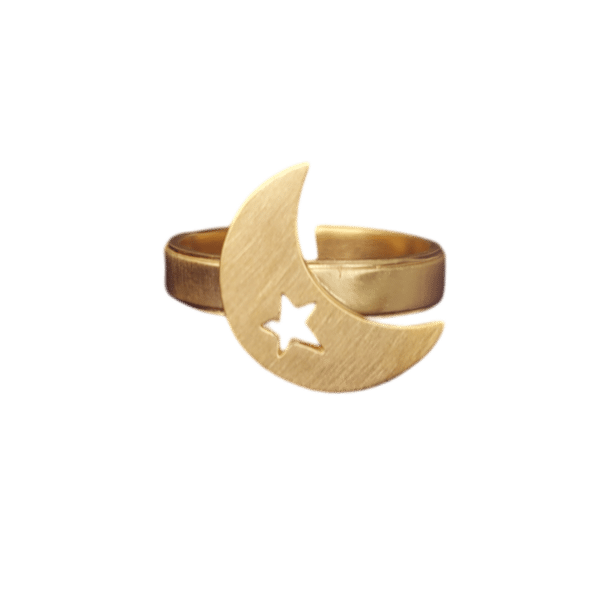 Astrid Moon Gold Ring